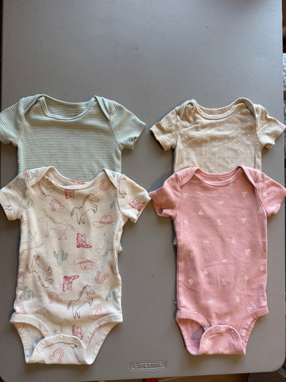 Carters 6M Onesies Cotton
